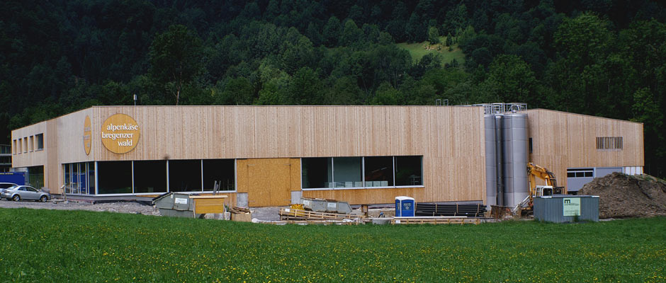 Neubau Sennerei alpenkäse bregenzerwald