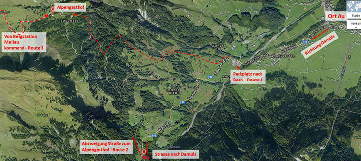 Wandertipp - Alpengasthof Edelweiss erstmals im Winter geöffnet 2 Wanderwege und Routen zum Alpengasthof Edelweiss