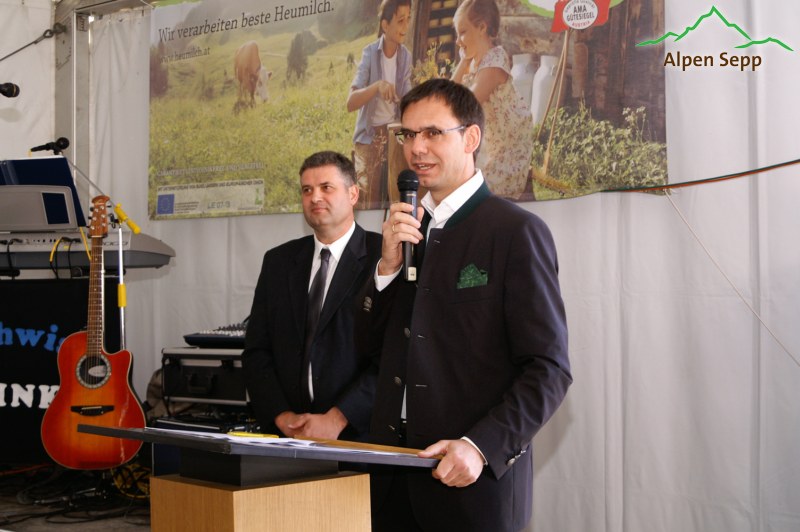 Tolle Eröffnungsfeier unserer Sennerei alpenkäse bregenzerwald 2 Ehrengast Landeshauptmann Markus Wallner