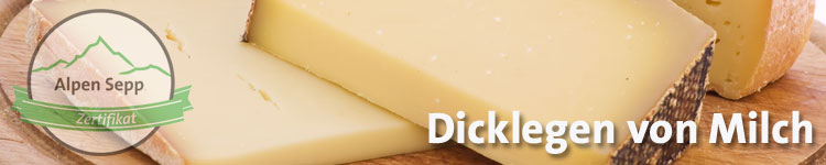 Dicklegen von Milch im Käse Wiki vom Alpen Sepp