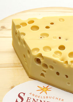 EMMENTALER Käsestück vom Käselaib - 6 kg 6 Bregenzerwälder Emmentaler
