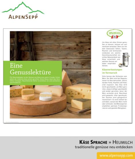 Käse Sprache. Traditionelle Genüsse neu entdecken. (Download)