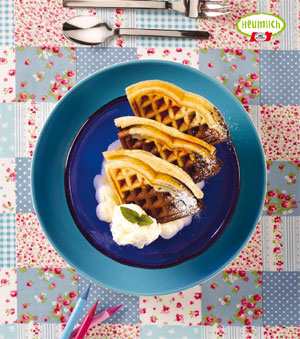 Heumilch Rezept: Kuhfleckenwaffeln