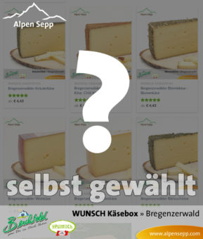 Alpen Wunsch BOX - Wählen Sie aus unserer Käsevielfalt 8x Heumilch Käse Alpen Wunsch BOX - Wählen Sie aus unserer Käsevielfalt 8x Heumilch Käse
