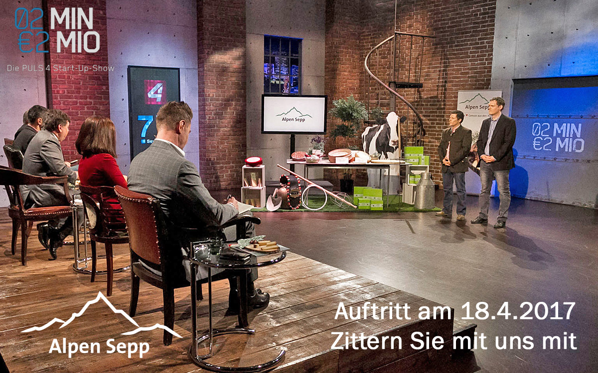 Alpen Sepp in der 2 Minuten 2 Millionen Show