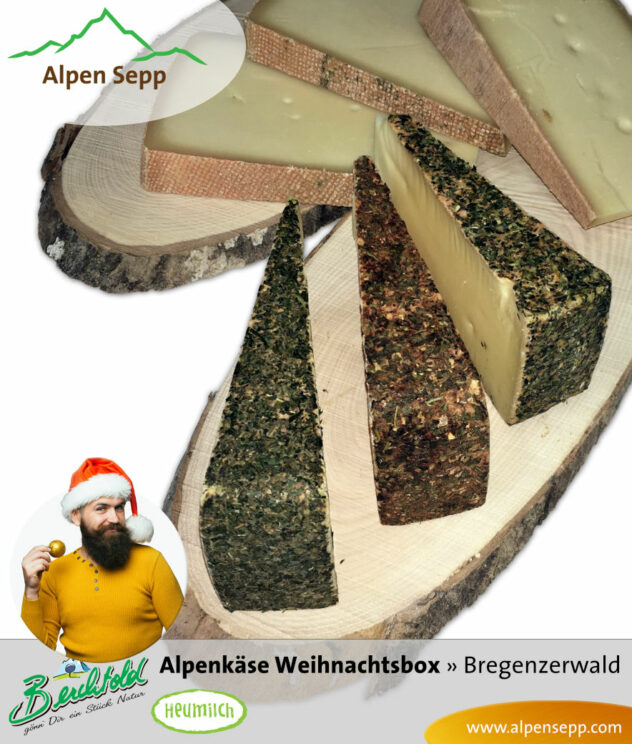 Rehmer Alpenkäse Weihnachtsbox mit 6 Käsesorten