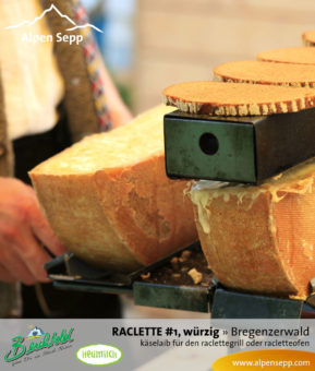 RACLETTE Käse No.1 - würzig | 3 Monate gereift | Käselaib für den Raclette Grill und Raclette Ofen