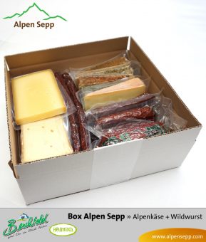 Geschenkbox "AlpenSepp" mit Wurst und Käse
