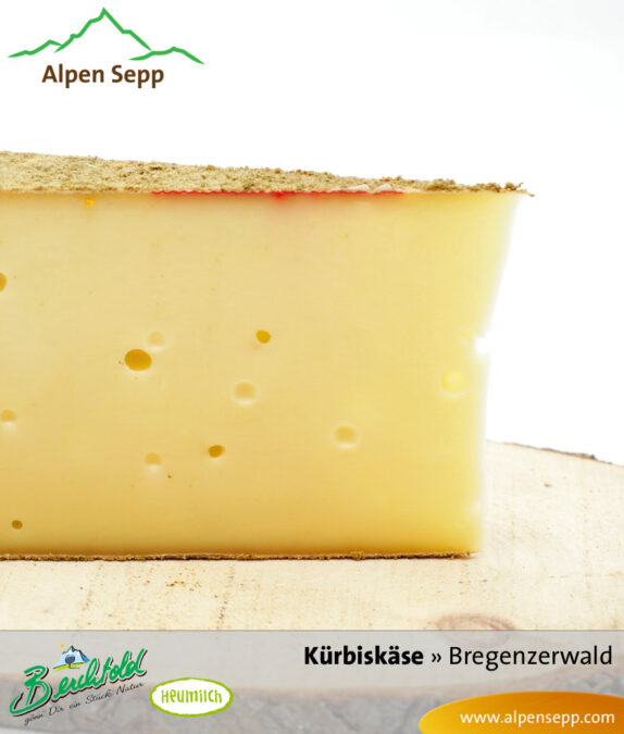 Kürbiskäse - Schnittkäse aus Heumilch