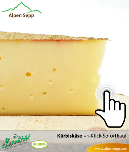 KÜRBISKÄSE, 200 Gramm zum 1-Klick Sofortkauf 6 Kürbiskäse Schnittkäse Sofortkauf