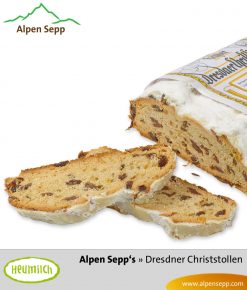 ORIGINAL Dresdner Christstollen ® by Alpen Sepp. 1,5 kg Stollen mit Butter und Butterschmalz (Ghee) aus Heumilch®.