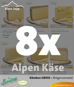 GROSSE Käsebox mit 8 Käsesorten