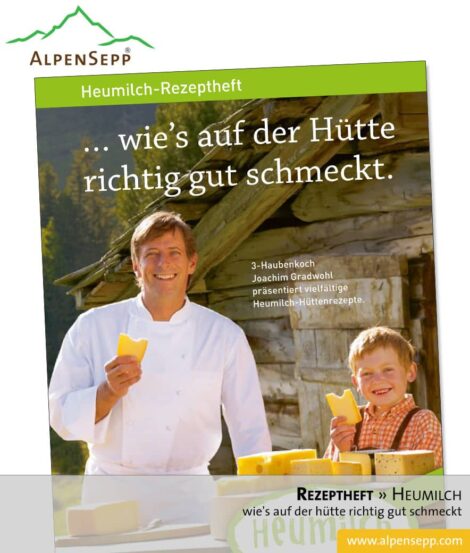 Rezeptheft. Wies auf der Hütte richtig gut schmeckt