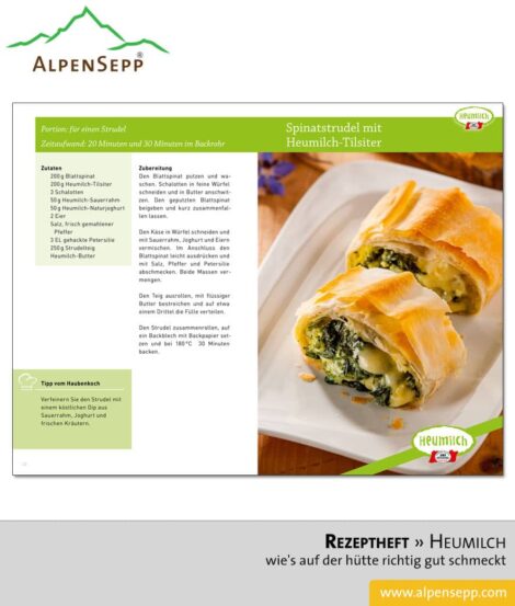 Rezeptheft. Wies auf der Hütte richtig gut schmeckt