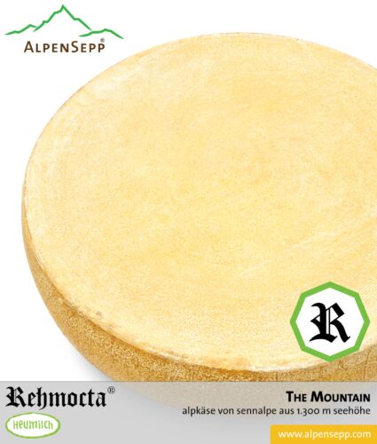REHMOCTA® » The Mountain « | Alpkäse Special Edition | auf Sennalpe auf 1300 m Höhe hergestellt. Feedbild.