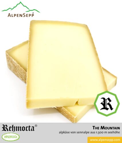 REHMOCTA® » The Mountain « | Alpkäse Special Edition | auf Sennalpe auf 1300 m Höhe hergestellt. Feedbild.