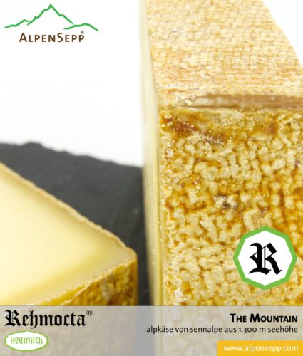 REHMOCTA® » The Mountain « | Alpkäse Special Edition | auf Sennalpe auf 1300 m Höhe hergestellt. Feedbild.