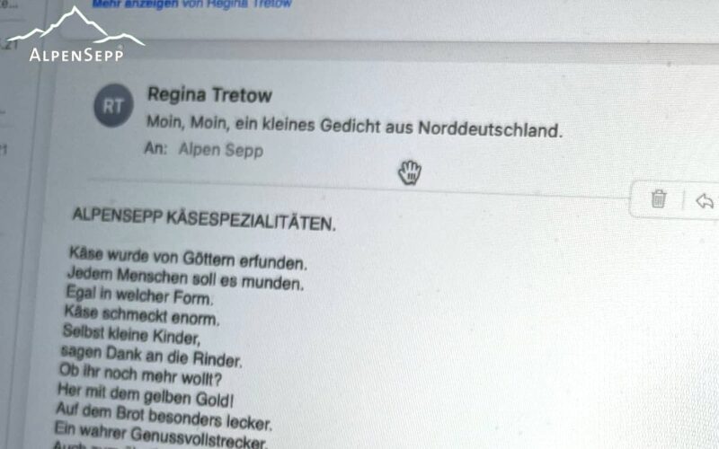 ALPENSEPP KÄSESPEZIALITÄTEN | Gedicht von Martin Tretow aus Bad Segeberg, Norddeutschland