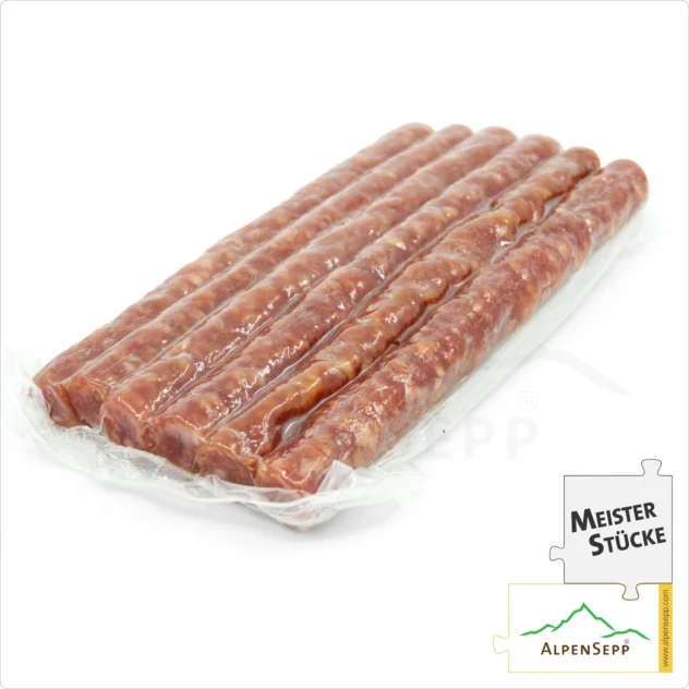 WURZENSTICKS | praktische geräucherte Snackwurst | würzige PREMIUM Würstchen | 6 Stück