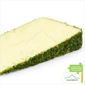 BÄRLAUCHKÄSE aus 100% Heumilch | würziger Bärlauch Geschmack - Laktosefreier Schnittkäse direkt aus dem Käsekeller 10 BÄRLAUCHKÄSE | 100% pikante Genuss Garantie mit einmaligem Bärlauch Charakter | Laktosefreier DELUXE Weidemilch Käse direkt aus dem Käsekeller