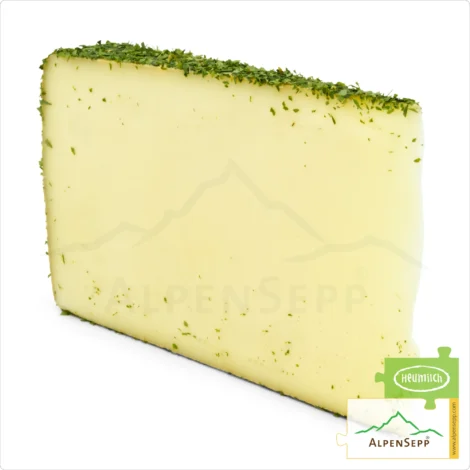 BÄRLAUCHKÄSE | 100% pikante Genuss Garantie mit einmaligem Bärlauch Charakter | Laktosefreier DELUXE Weidemilch Käse direkt aus dem Käsekeller