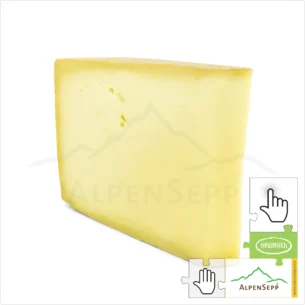 BERGKÄSE würzig | 300 Gramm Heumilch Käse - laktosefrei | Hartkäse 8 Monate gereift im Käsekeller | aromatisch + würzig | 1-Klick Sofortkauf