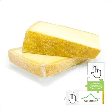 BERGKÄSE würzig | 300 Gramm Heumilch Käse - laktosefrei | Hartkäse 8 Monate gereift im Käsekeller | aromatisch + würzig | 1-Klick Sofortkauf
