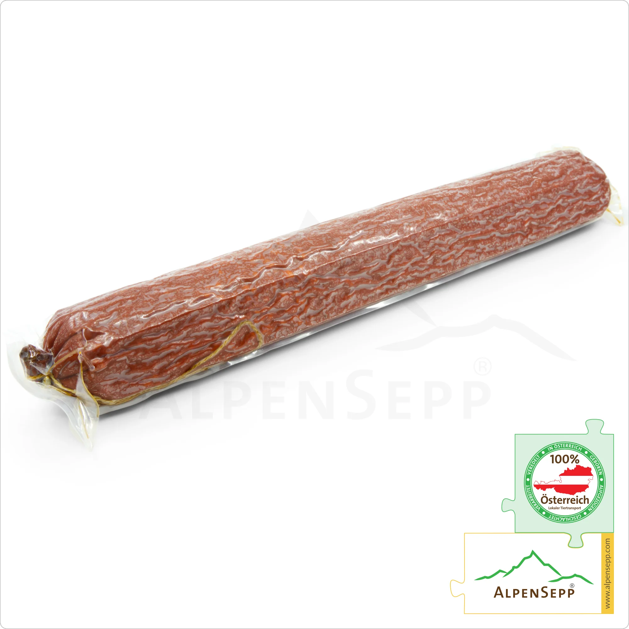 BERGSALAMI | Milde Salami Wurst aus Rindfleisch und Schweinefleisch | Rohwurst Wurstsorte