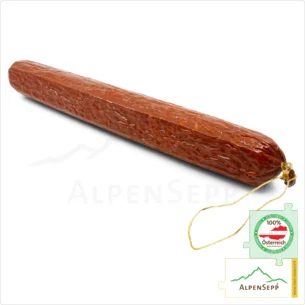 BERGSALAMI | Milde Salami Wurst aus Rindfleisch und Schweinefleisch | Rohwurst Wurstsorte