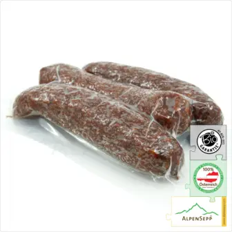 BIO RINDER KAMINWURZEN - Kaminwurz vom Rind | Rohwurst zu 100% aus Rindfleisch gefertigt - 3 Stück - 150 Gramm 13 BIO RINDER KAMINWURZEN | Kaminwurz vom Rind | Rohwurst zu 100% aus Rindfleisch gefertigt