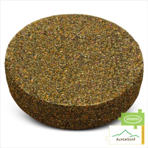 BLUMENKÄSE Käselaib | Laktosefreier Heumilch Käse | 8,1 kg Käserad 2 Blumenkäse Käselaib | laktosefreier Heumilch Schnittkäse mit Tee Blütenmischung affiniert | 6 kg