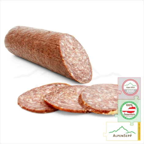 GAMSSALAMI | Salami Wildwurst von der Gams | Wurst vom heimischen Gamswild