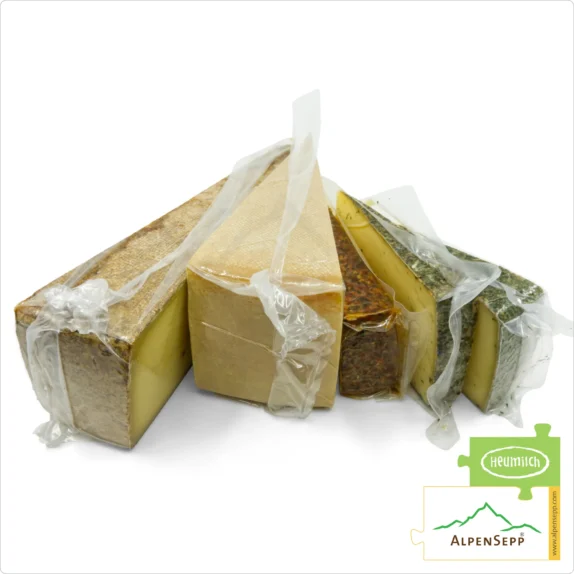 Käse Geschenkbox 'Alpengruss' | 2,5 kg sprichwörtlicher Gaumensex mit Heumilch® Alpenkäse zum Schenken