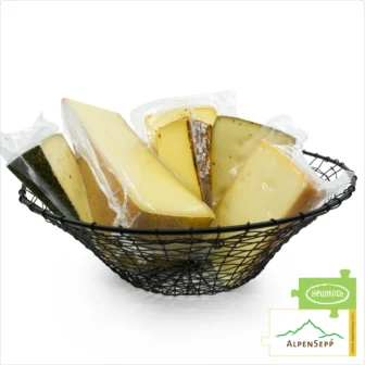 KÄSE GESCHENKBOX » EDELWEISS « | 2,5 kg sprichwörtlicher Gaumensex mit Heumilch® Alpenkäse zum Schenken