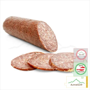 HIRSCHSALAMI | Salami Wildwurst vom Rotwild | Wurst vom heimischen Wild