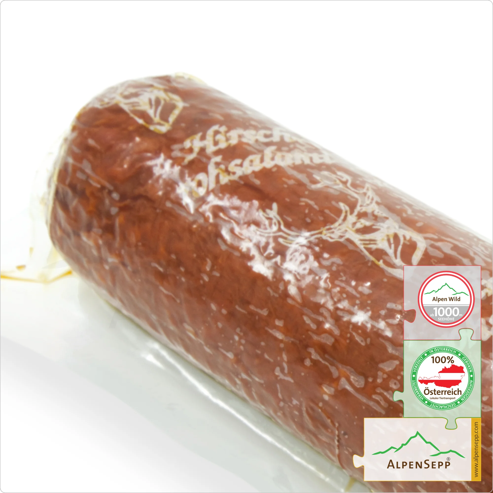 HIRSCHSALAMI | Salami Wildwurst vom Rotwild | Wurst vom heimischen Wild