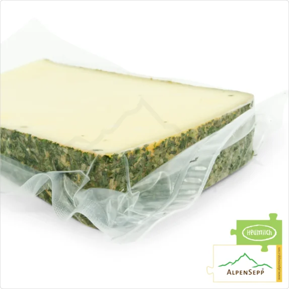 KRÄUTERKÄSE | 100% aromatische Genuss Garantie mit einmaligem Kräuter Charakter | Laktosefreier DELUXE Alpenmilch Käse direkt aus dem Käsekeller