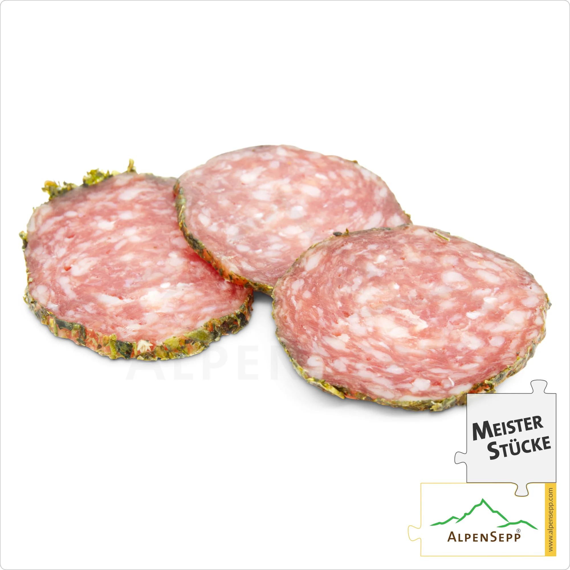 KRÄUTERSALAMI | Delikat-Aromatische Salami mit Kräutern aus Schweinefleisch | PREMIUM Wurstsorte |1 Stange