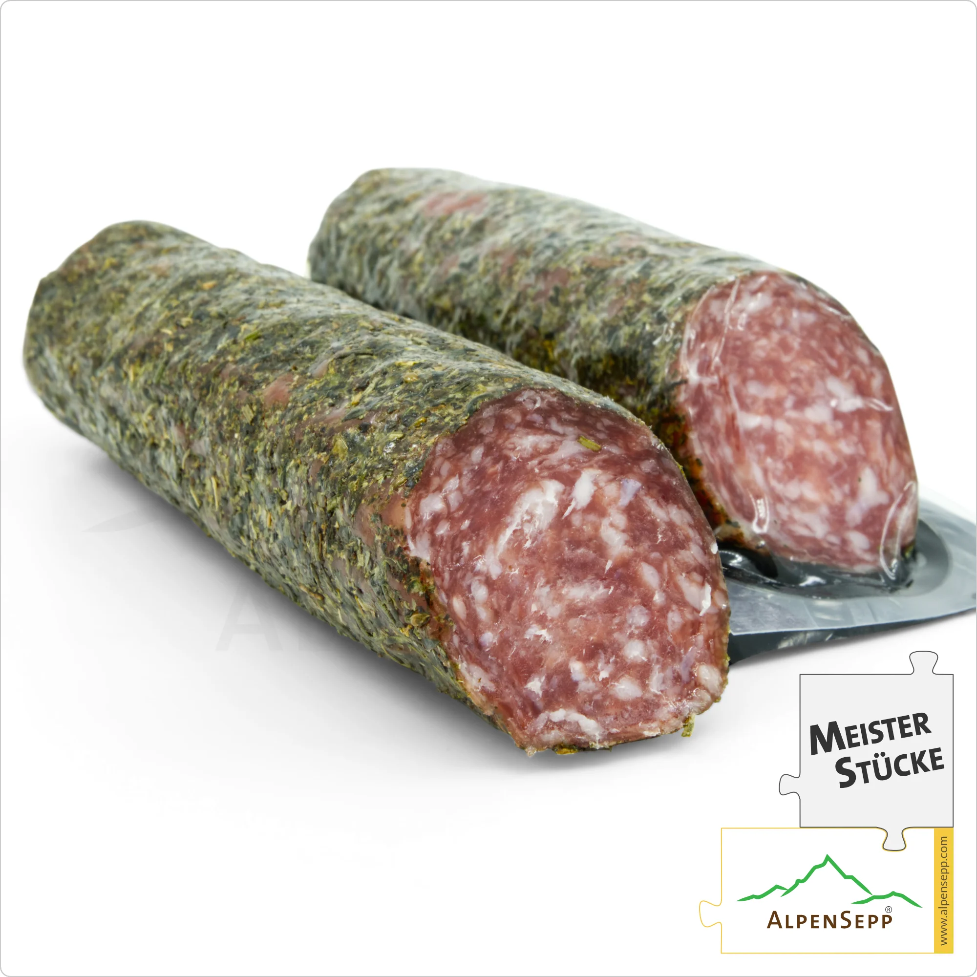 KRÄUTERSALAMI | Delikat-Aromatische Salami mit Kräutern aus Schweinefleisch | PREMIUM Wurstsorte |1 Stange