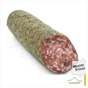 PFEFFERSALAMI | Delikat-aromatische Salami aus Schweinefleisch | PREMIUM Wurstsorte | 1 Stange