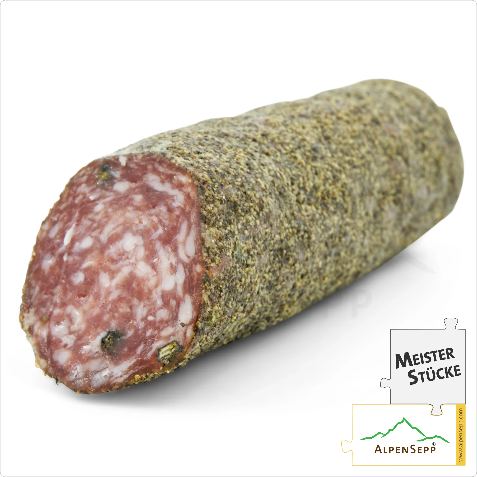 PFEFFERSALAMI | Delikat-aromatische Salami aus Schweinefleisch | PREMIUM Wurstsorte | 1 Stange