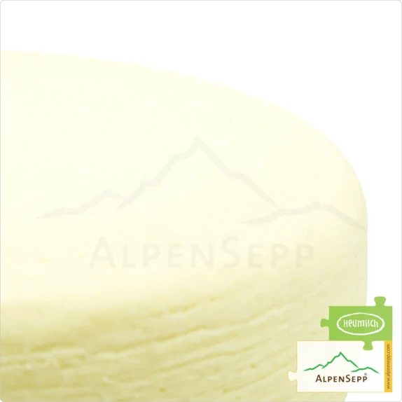 RÄSSKÄSE nassgereift Käselaib | Laktosefreier Heumilch Käse | 6 kg Käserad