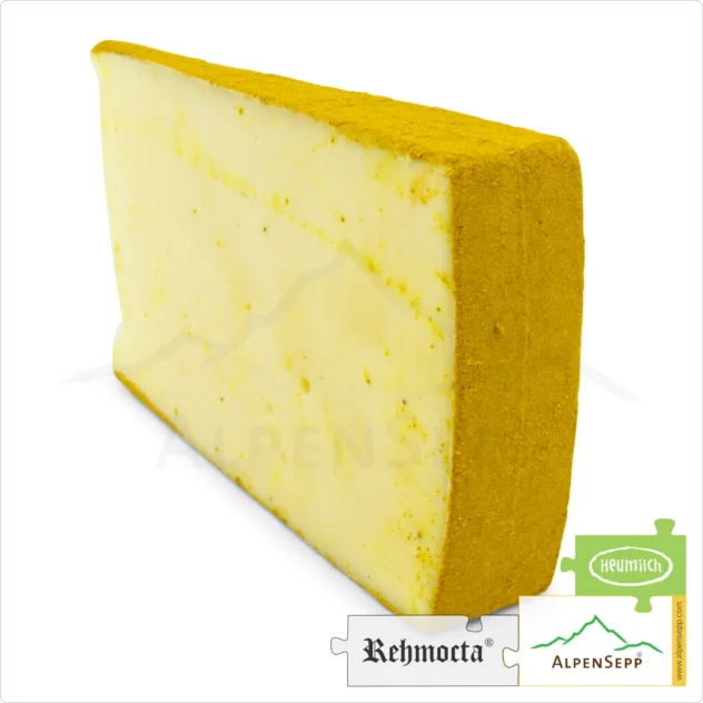 Käse REHMOCTA® » Ähle « | Laktosefreier Schnittkäse mit STAY SPICED! Gewürzmischung + Zimt affiniert