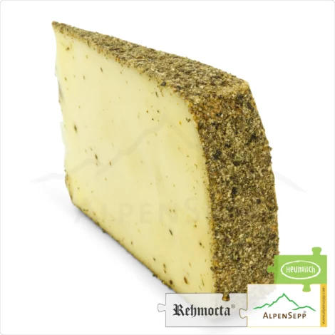 KÄSE REHMOCTA » Dätta « | Laktosefreie Heumilch Käsesorte mit STAY SPICED! Gewürzmischung und Pfeffer