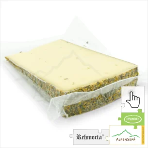 KÄSE REHMOCTA® DIEDO, 200 Gramm aus Heumilch | laktosefreie, affinierte Käsesorte direkt aus dem Käsekeller | zart schmelzend mit Apfel, Minze + Holunderblüte Charakter | 1-Klick Sofortkauf