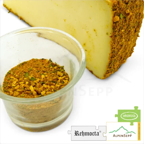 KÄSE REHMOCTA » Ehni « | Laktosefreie Heumilch Käsesorte mit STAY SPICED! Gewürzmischung + Kardamom & Ingwer