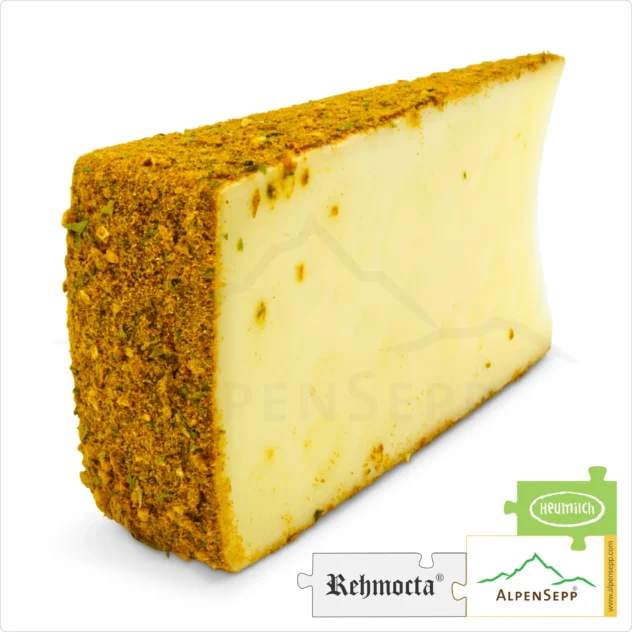 KÄSE REHMOCTA » Ehni « | Laktosefreie Heumilch Käsesorte mit STAY SPICED! Gewürzmischung + Kardamom & Ingwer