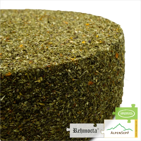 REHMOCTA® » Ilga « Käselaib | Laktosefreier Heumilch Käse | 8,1 kg Käserad 8 Käselaib REHMOCTA »Ilga« | Affinierte laktosefreie Schnittkäse Käsesorte mit Gewürzmischung mit Tomate + Basilikum