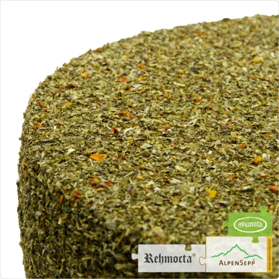 REHMOCTA® » Ilga « Käselaib | Laktosefreier Heumilch Käse | 8,1 kg Käserad 9 Käselaib REHMOCTA »Ilga« | Affinierte laktosefreie Schnittkäse Käsesorte mit Gewürzmischung mit Tomate + Basilikum