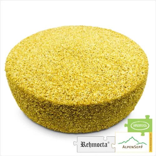 REHMOCTA® » Merboth « Käselaib | Laktosefreier Heumilch Käse | 8,1 kg Käserad 2 KÄSELAIB REHMOCTA » Merboth « | Affinierte laktosefreie Schnittäse Käsesorte mit Gewürzmischung